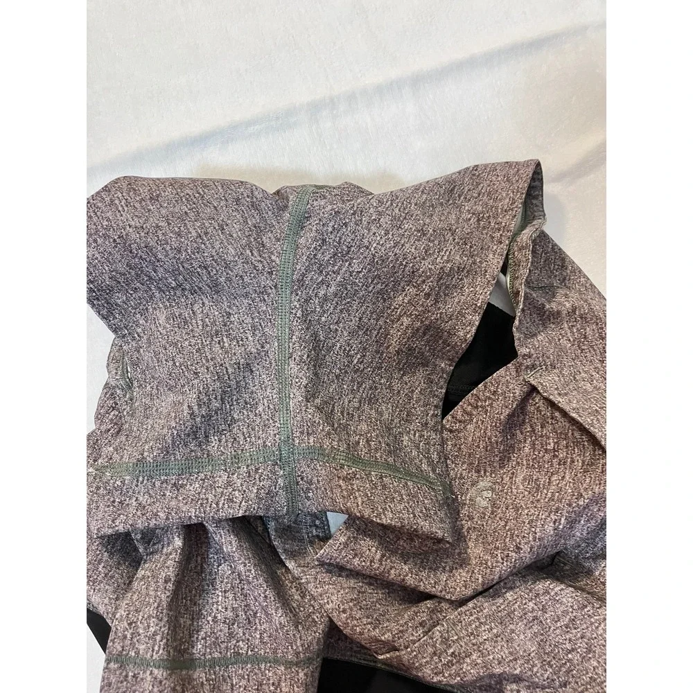 Lululemon 6 Speed Up Shorts Heathered Gray Black Running Athletic Lined 2.5
